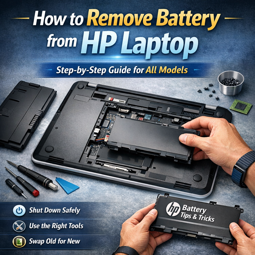 How to remove battery from hp laptop