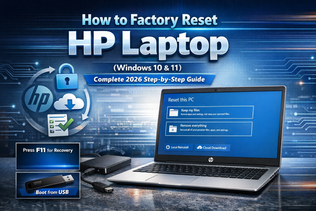 How to Factory Reset HP Laptop
