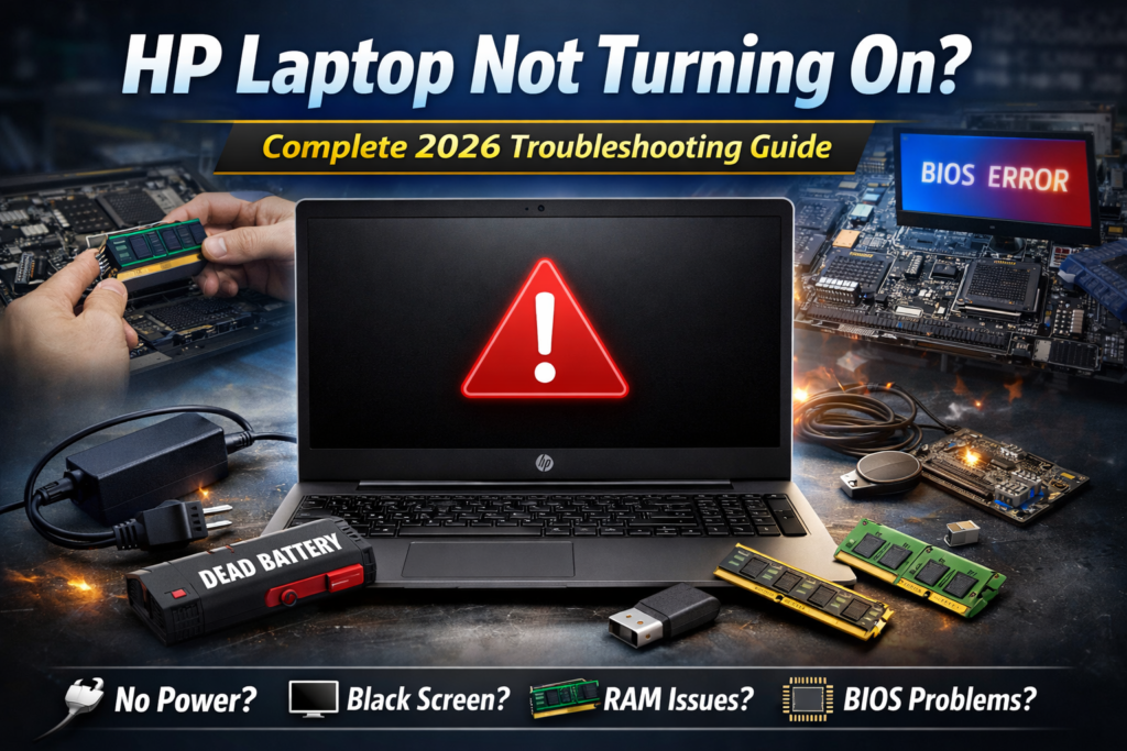 hp laptop not turning on