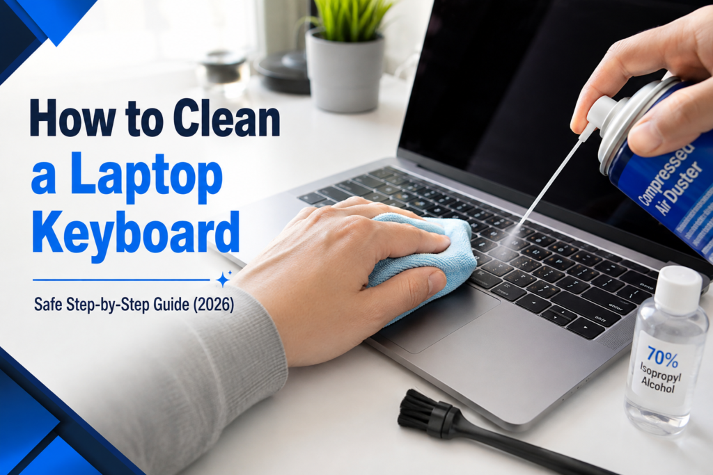 How to Clean a Laptop Keyboard (Complete Step-by-Step Guide for Safe Cleaning in 2026)